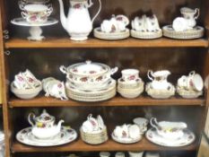 A 90 PLUS PIECE QUEEN CHARLOTTE fine bone china tea and dinner service