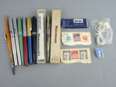 A COLLECTION OF VINTAGE FOUNTAIN PENS ETC by Waterman's, Mabie Todd and Co, Parker and others