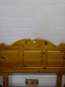 A 4FT SLEEP ZONE MATTRESS with divan base and pine headboard