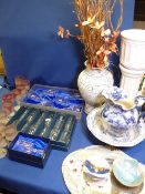 A QUANTITY OF BOXED AND LOOSE DRINKING GLASSWARE and other