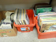 A COLLECTION OF VINTAGE LP RECORDS artists include Elton John, Chris De Burgh, Supertramp, Mike