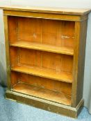 MAHOGANY FOUR SHELF BOOKCASE