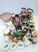 A GOOD COLLECTION OF DECORATIVE PORCELAIN including a Beswick Hound, Paragon figurine 'Lady