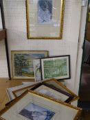 A QUANTITY OF FRAMED PICTURES and prints