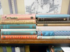 BOOKS - Vintage Folio Society x 13 including 'Moll Flanders 1954' with dust jacket, 'Trilby' by