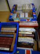 THREE BOXES & A CRATE OF VINTAGE BOOKS & PAPERBACKS, children's books by authors Martin Clifford,