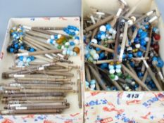 A COLLECTION OF LACE MAKER'S BOBBINS