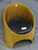 A VINTAGE 60'S GO GO TUB CHAIR