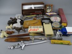 A MIXED GROUP OF COLLECTABLES including an original Tudor Rolex box