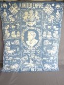 AN EMBROIDERED POLITICAL MARCHING BANNER, 'A United Empire Success to Captain Boyd-Carpenter and