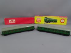 MODEL RAILWAY - HORNBY DUBLO 2250 - two rail Electric Motor Coach with - 4150 Trailer Coach, very