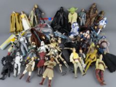 A COLLECTION OF STAR WARS FIGURINES AND ACCESSORIES, Hasbro 1999-2004 dates
