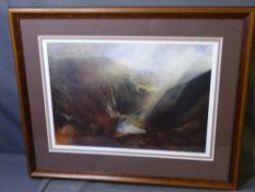 ROB PIERCEY colour limited edition print - (74/500) titled 'Cwm Idwal', 40 x 58cms, signed in full