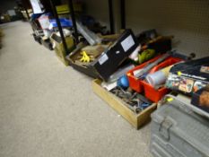 A VERY LARGE PARCEL INCLUDING VINTAGE TOOLS, garage and associated items