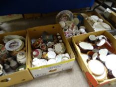 A VERY LARGE PARCEL OF DECORATIVE AND OTHER PORCELAIN including Staffordshire teaware and similar
