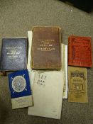 A SMALL COLLECTION OF FOLDING MAPS including two railway clearing house, official railway maps of