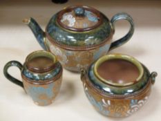 ROYAL DOULTON SLATER'S THREE PIECE TEASET