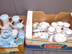 A PARCEL OF POOLE COFFEEWARE, a Paragon 'Belinda' part tea service and other Paragon chinaware