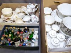 PARAGON TEAWARE, PORSGRUND NORWAY TABLEWARE and chinaware, a quantity of miniature spirit bottles (