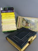 A VICTORIAN PHOTOGRAPH ALBUM WITH BRASS CLASP, a vintage musical photograph album and Winston Graham