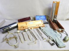 A COLLECTION OF VINTAGE MEDICAL EQUIPMENT, some made by Alexander and Farreler of Liverpool, to