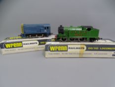 MODEL RAILWAY - WRENN W2217 LINER with W2232 B R Blue Shunter boxed, 0-6-2 Tank (Gloss), boxed