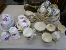 LOT WITHDRAWN APPROXIMATELY 30 PIECES OF ROYAL CAULDON 'VICTORIA' TEA AND DINNERWARE with a mixed