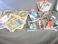 VINTAGE COLLECTION OF 'VICTOR' COMICS CIRCA 1970s along with small parcel of 'Theatre World'