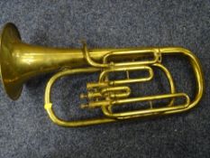 A VINTAGE BRASS RENOWN TROMBONE (AF)