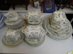 A WEDGWOOD AND CO 'LILLY' PART DINNER SERVICE including four covered tureens