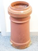 A DENNIS RUABON TERRACOTTA CHIMNEY POT, 68cms height