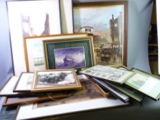 EDWARD SHARLAND pair of early 20th Century hand coloured etchings - The Shambles and Petergate,