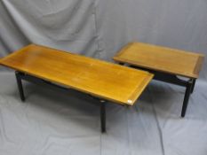 G PLAN COFFEE TABLE, E G Gold label and matching long John coffee table