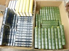 A QUANTITY OF CENTENNIAL EDITION BOOKS OF THE WORKS OF CHARLES DICKENS along with a quantity of well