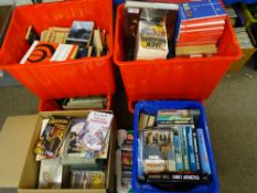 LARGE QUANTITY IN SIX TUBS & ONE BOX OF MISCELLANEOUS BOOKS to include J K Rowling, Jack Higgins,