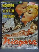 UNFRAMED FILM POSTER FOR 'NIAGARA', starring Marilyn Monroe, Joseph Cotten and Gean Peters, 90 x