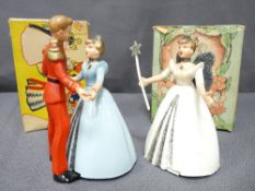 A.WELLS & COMPANY LTD - novelty mechanical waltzing figures, model No 9/19, boxed and A Wells &