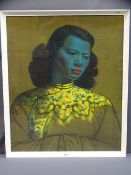 TRETCHIKOFF - classic vintage print of Chinese girl, 60 x 50cms