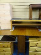 A PARCEL OF VINTAGE AND LATER FURNITURE to include a pair of modern pine three drawer bedside chests