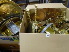 GOOD COPPER & BRASSWARE including iron handled jam pan, two gallon copper haystack jug, twist and