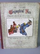 'GEOGRAPHICAL FUN' book by Hodder & Stoughton being humorous outlines of various countries by