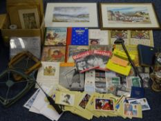 A MIXED GROUP OF COLLECTABLES including an Australian School's Rugby Union programme 1977 and 1978