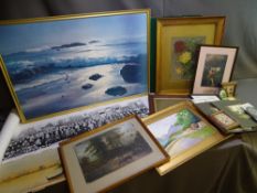 PARCEL OF PAINTINGS AND PRINTS