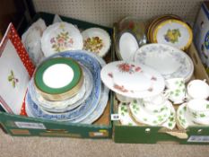 MIXED PORCELAIN including Royal Albert, Colclough, blue and white platters ETC