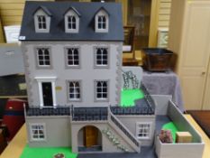 THE SYCAMORE - A period four storey style miniature collector's/doll's house under a dormer pitch