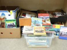 STEAM AND RAIL RELATED BOOKS - a large parcel including model railway, Hornby, other transport ETC