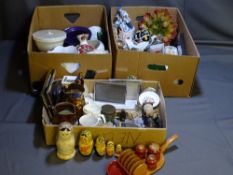 COPPER LUSTRE JUGS, a 'Grimwade' quick cook pudding bowl ETC