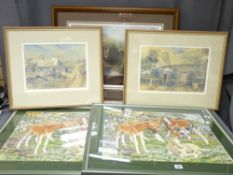 WELSH ART - Keith Andrew, signed limited edition prints, a pair, 30 x 43cms, Rob Piercey colour