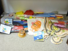 A PARCEL OF STUNT KITES AND SIMILAR - some in retail packaging including 1970s and a Peter Powell