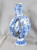 GERMAN WESTERWALD STONEWARE JUG, double annular/ring in the Historismus style, cherub and mask